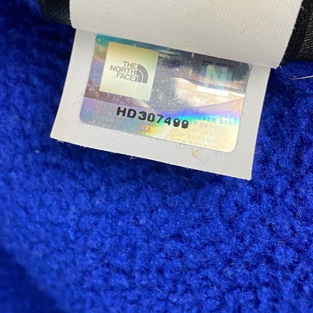 The North Face Polartec Denali Fleece Jacket Mens Large Full Zip cobalt blue - Picture 12 of 13